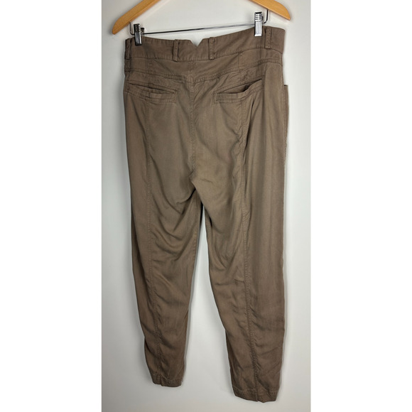 Sundance Relaxed Fit Utility Pants Lyocell Viscose Blend Beige Women's Size 10 - Picture 7 of 8